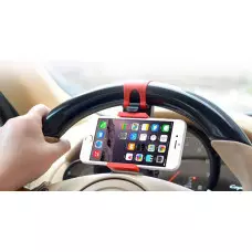 Практична стойка за телефон за волан Практична стойка за телефон за волан