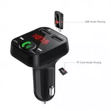 Трансмитер модулатор за автомобил FM T8 Display LCD MP3 Player Четец за карти Зарядно 2.1A Трансмитер модулатор за автомобил FM T8 Display LCD MP3 Player Четец за карти Зарядно 2.1A