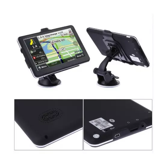 Навигация за кола с GPS, 7 инча HD екран и гласови указания на български