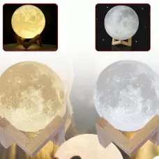 3D НОЩНА ЛАМПА С ФОРМА НА ЛУНА 3D НОЩНА ЛАМПА С ФОРМА НА ЛУНА