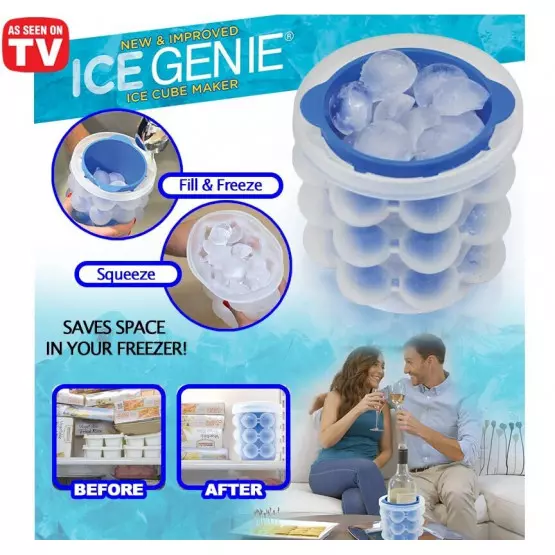 Силиконова форма за лед и изстудяване на напитки Ice Genie