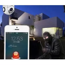 Външна водоустойчива въртяща се камера със сензор за движение Външна водоустойчива въртяща се камера със сензор за движение