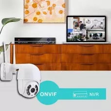 Водоустойчива, безжична камера с нощно видеонаблюдение и запис на карта Водоустойчива, безжична камера с нощно видеонаблюдение и запис на карта