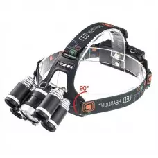 Супер мощен LED челник с акумулаторни батерии и 5 LED диода Супер мощен LED челник с акумулаторни батерии и 5 LED диода