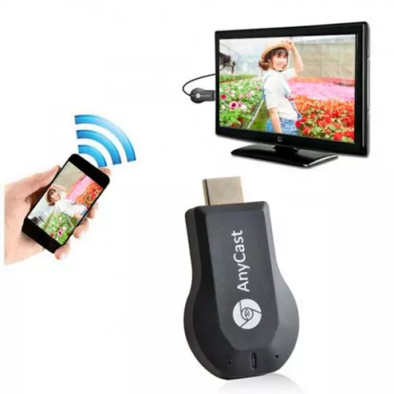 Smart устройство Anycast M2 Plus, за безжично свързване на телефон, лаптоп и таблет с телевизор