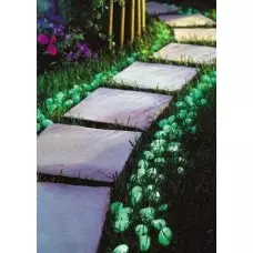 Светещи декоративни градински камъни 100бр Светещи декоративни градински камъни 100бр