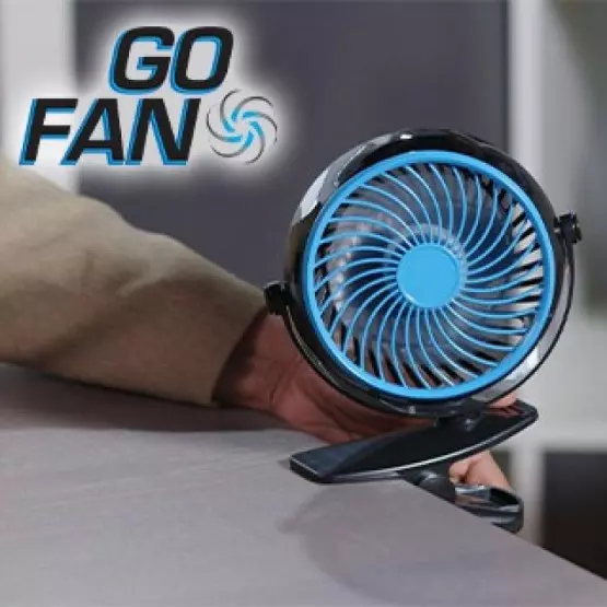 Безжичен мини вентилатор с щипка GO FAN/ USB