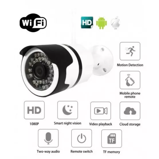 WIFI камера за външен монтаж/нощно виждане Full HD