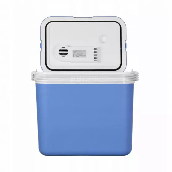 Хладилна чанта ZEPHYR ZP 1448 A32, 32 литра, 12V DC, Охлаждане и затопляне, Двойно захранване, Син