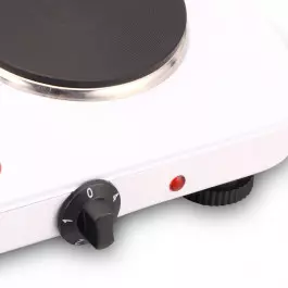Двоен електрически котлон SAPIR SP 1445 ODR, 2500W, Регулатор с ключ, Бял