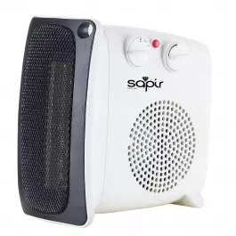 Вентилаторна печка SAPIR SP 1970 B, 2000W, 3 степени, Дръжка за пренасяне, Защита от прегряване, Бял