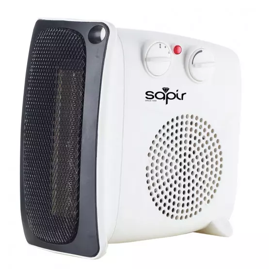 Вентилаторна печка SAPIR SP 1970 B, 2000W, 3 степени, Дръжка за пренасяне, Защита от прегряване, Бял