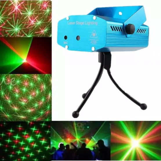 Мини диско пaрти лазер Mini Laser Stage Lighting