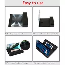 Сгъваем HD увеличител на екрана на мобилен телефон с Bluetooth високоговорител Сгъваем HD увеличител на екрана на мобилен телефон с Bluetooth високоговорител