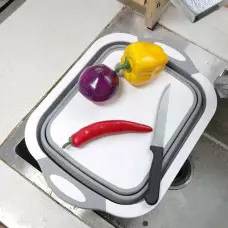 3 в 1 - Дъска за рязане с купа за миене 3 в 1 - Дъска за рязане с купа за миене