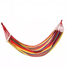 Хамак с дървени рейки, 200х80см, многоцветен Хамак с дървени рейки, 200х80см, многоцветен