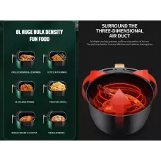 8 литра XXXL Еър Фраер - Фритюрник с горещ въздух, Дигитален, 2400 W 8 литра XXXL Еър Фраер - Фритюрник с горещ въздух, Дигитален, 2400 W