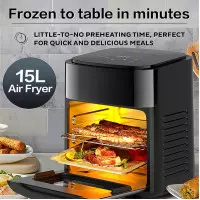 15 литра XXXL Еър Фраер - Фурна с горещ въздух, Дигитална, 1400 W 15 литра XXXL Еър Фраер - Фурна с горещ въздух, Дигитална, 1400 W