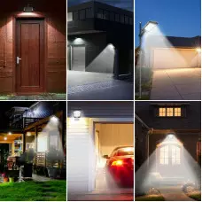 Соларна улична лампа с голямо покритие, 120 LED, със сензор за движение Соларна улична лампа с голямо покритие, 120 LED, със сензор за движение