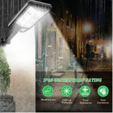 Соларна улична лампа с голямо покритие, 120 LED, със сензор за движение Соларна улична лампа с голямо покритие, 120 LED, със сензор за движение