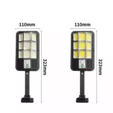 Соларна улична лампа с голямо покритие, 120 LED, със сензор за движение Соларна улична лампа с голямо покритие, 120 LED, със сензор за движение