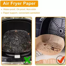 50 бр. Незалепващи хартиени подложки за Air Fryer 50 бр. Незалепващи хартиени подложки за Air Fryer