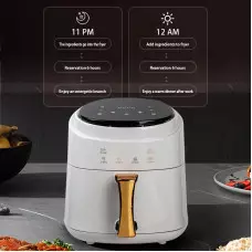 8 литра Air Fryer - Уред за здравословно готвене с горещ въздух , 1400 W, Тъч скрийн управление 8 литра Air Fryer - Уред за здравословно готвене с горещ въздух , 1400 W, Тъч скрийн управление