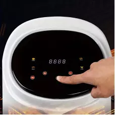 8 литра Air Fryer - Уред за здравословно готвене с горещ въздух , 1400 W, Тъч скрийн управление 8 литра Air Fryer - Уред за здравословно готвене с горещ въздух , 1400 W, Тъч скрийн управление
