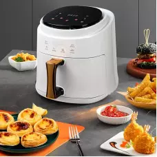 8 литра Air Fryer - Уред за здравословно готвене с горещ въздух , 1400 W, Тъч скрийн управление 8 литра Air Fryer - Уред за здравословно готвене с горещ въздух , 1400 W, Тъч скрийн управление