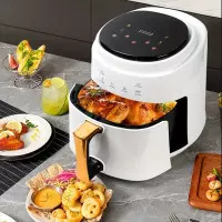 8 литра Air Fryer - Уред за здравословно готвене с горещ въздух , 1400 W, Тъч скрийн управление 8 литра Air Fryer - Уред за здравословно готвене с горещ въздух , 1400 W, Тъч скрийн управление
