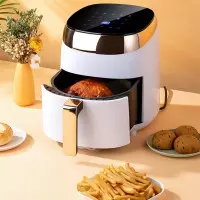 5 литра Елегантен Компактен Air Fryer - Фритюрник с горещ въздух , 1200 W, Тъч скрийн управление 5 литра Елегантен Компактен Air Fryer - Фритюрник с горещ въздух , 1200 W, Тъч скрийн управление