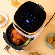 5 литра Елегантен Компактен Air Fryer - Фритюрник с горещ въздух , 1200 W, Тъч скрийн управление 5 литра Елегантен Компактен Air Fryer - Фритюрник с горещ въздух , 1200 W, Тъч скрийн управление