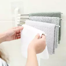 Закачалка за баня с 4 рамена от неръждаема стомана Закачалка за баня с 4 рамена от неръждаема стомана