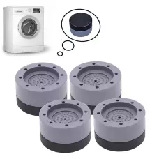 Комплект антивибрационни крачета за пералня, Противоплъзгащи, 4 броя Комплект антивибрационни крачета за пералня, Противоплъзгащи, 4 броя