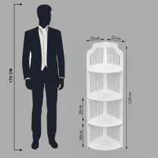 Водоустойчив ъглов шкаф за баня, кухня или хол Водоустойчив ъглов шкаф за баня, кухня или хол