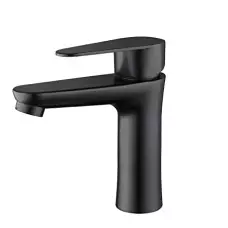 Смесител за мивка от неръждаема стомана с черно матово покритие Смесител за мивка от неръждаема стомана с черно матово покритие