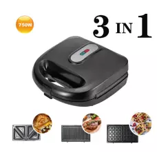 3 в 1 кобиниран тостер за сандвичи, гофрети и понички 3 в 1 кобиниран тостер за сандвичи, гофрети и понички
