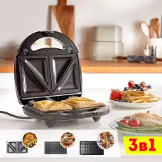 3 в 1 кобиниран тостер за сандвичи, гофрети и понички 3 в 1 кобиниран тостер за сандвичи, гофрети и понички