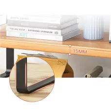 Модерна етажерка с метална конструкция и дърво Модерна етажерка с метална конструкция и дърво