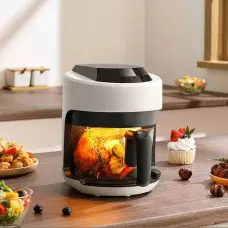 Бутиков Air Fryer 3,5 литра със стъклен корпус - 2000 W Бутиков Air Fryer 3,5 литра със стъклен корпус - 2000 W
