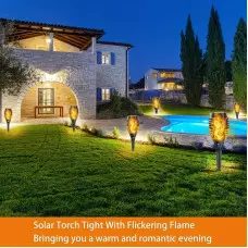 LED соларни лампа тип факла с пламъчен ефект LED соларни лампа тип факла с пламъчен ефект