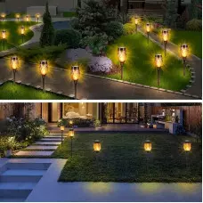 LED соларни лампа тип факла с пламъчен ефект LED соларни лампа тип факла с пламъчен ефект