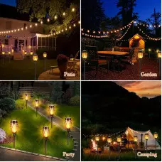 LED соларни лампа тип факла с пламъчен ефект LED соларни лампа тип факла с пламъчен ефект