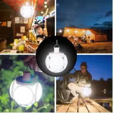 Сгъваема соларна LED лампа тип футболна топка Сгъваема соларна LED лампа тип футболна топка