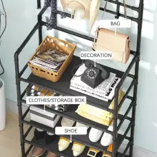 Мултифункционална закачалка с 5 рафта Мултифункционална закачалка с 5 рафта