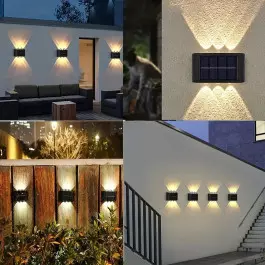 Фасадна LED соларна градинска лампа