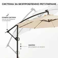 Градински чадър тип камбана Градински чадър тип камбана