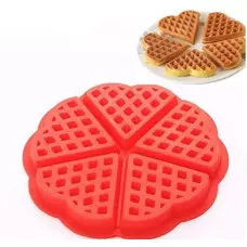 Силиконова форма за гофрети с форма на сърце Силиконова форма за гофрети с форма на сърце