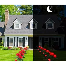 Градинска соларна лампа - роза Градинска соларна лампа - роза