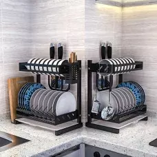 Мултифункционален органайзер за кухня на 2 нива